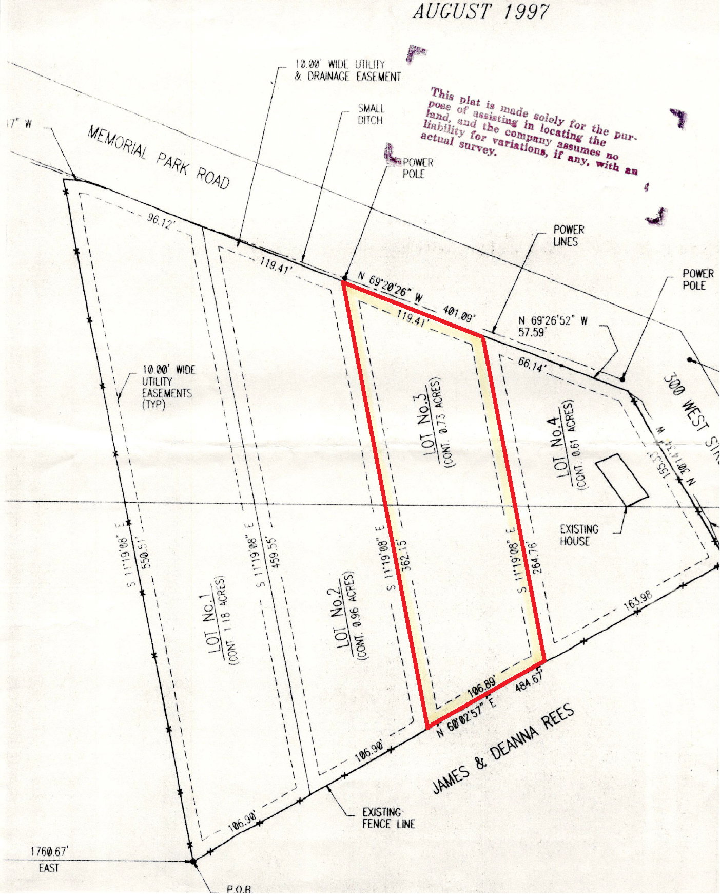 Parcel map