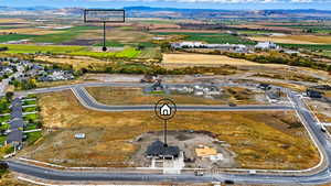 Aerial view of mountains