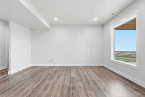 Set up for wet bar & turn into a large extra kitchen with breathtaking views & spacious