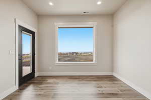 Walk out to patio under deck