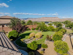 View of home's community featuring a mountain view