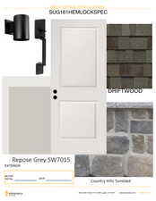 These are the exterior design selections for this home.