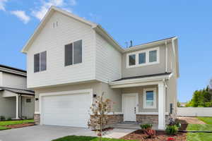 The exterior of this home will have a traditional finish similar to the home shown here.