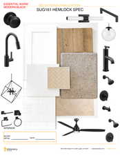 These are the interior design selections for this home.