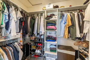 View of spacious closet
