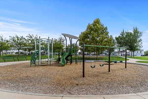 View of community playground across the street.