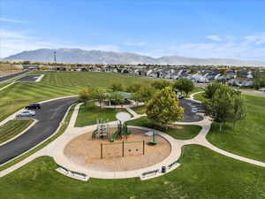 View of park and the front of the house.