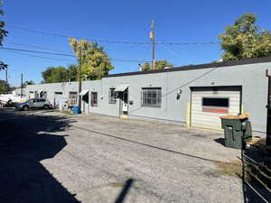 View of front of property with stucco siding