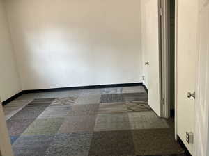 Empty room with baseboards