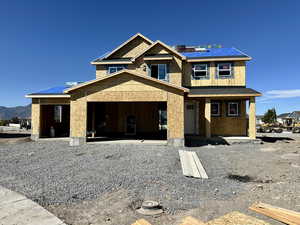 View of front of property with a porch