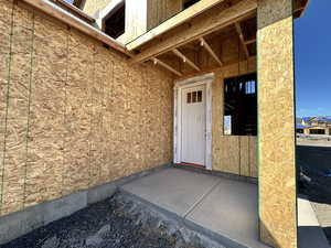 View of exterior entry