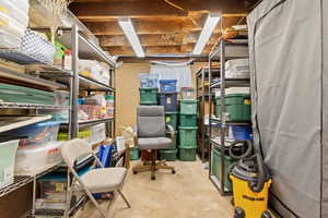 View of storage area