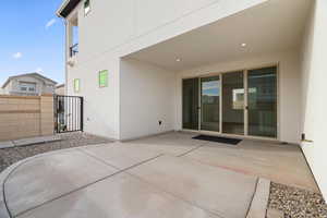 View of patio / terrace featuring a gate