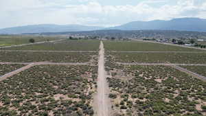 Mountain view with rural landscape