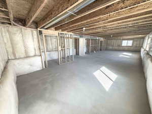 View of below grade area