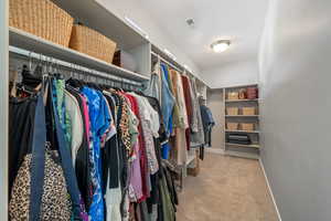 Primary bedroom with large walk-in closet