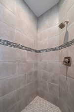 Primary Bathroom featuring tiled walk-in shower