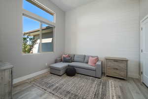 Office/bedroom featuring LVP Flooring and natural light