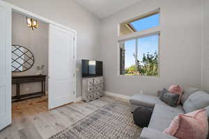 Office/bedroom featuring LVP Flooring and natural light