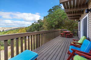 Deck and outdoor dining space