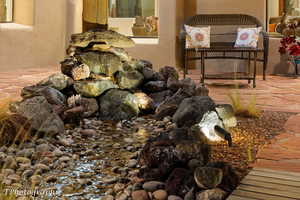 Detailed view of a textured wall