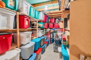 View of storage area