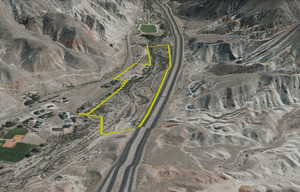 Aerial map of property and surrounding area