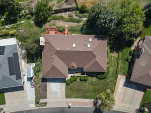 Aerial view of property and surrounding area