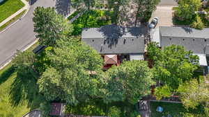 Aerial view of property's location