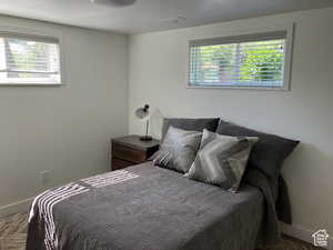 Bedroom featuring baseboards