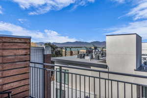 Rooftop deck with Mountain View