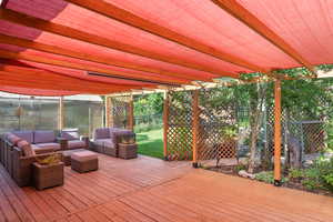 Enjoy outdoor movies, or a quiet morning breakfast