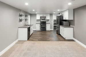 Open family room/kitchen in ADU