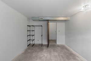 View of finished basement