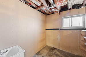 View of below grade area