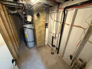 Utilities featuring water heater & furnace, and laundry hook ups