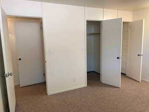 Master bedroom, with 2 closets, one walk-in closet