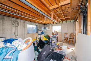 View of below grade area