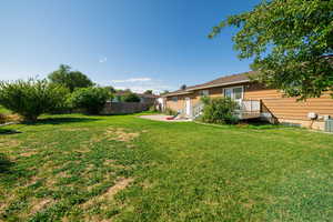View of yard featuring a patio