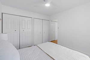 Large Bedroom with two big closets.