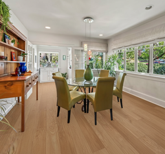 Rendering of space if hardwood floors were installed.