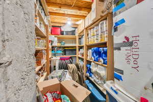 View of storage area