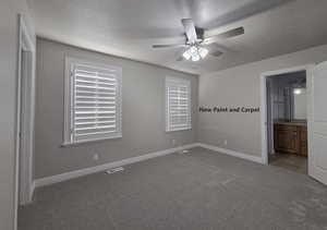 Bedroom connecting to Jack and Jill bathroom