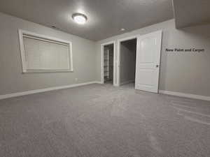 Bedroom with large walk-in closet