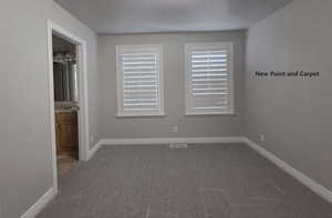 Bedroom connecting to Jack and Jill bathroom