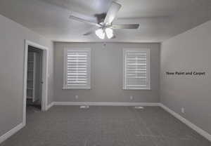 Bedroom connecting to Jack and Jill bathroom with view of closet