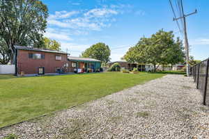 View of yard with a patio area
