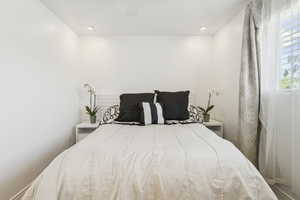 Bedroom featuring a ceiling fan