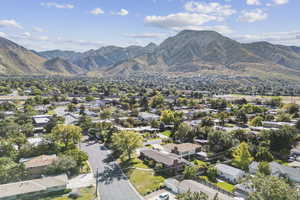 View of property location with nearby suburban area and a mountain backdrop