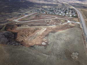 Aerial view of property and surrounding area